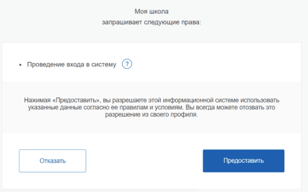 Предоставление доступа
